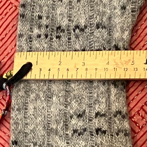 Free People mohair blend crochet Gray / Blue Knit Sweater - Picture 14 of 16